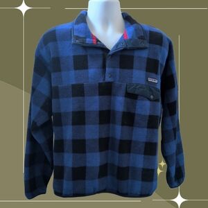 ✨ Men's Patagonia Synchilla In Blue Plaid Size M